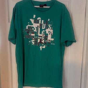 Boss Teal Graphic Short Sleeve Tee